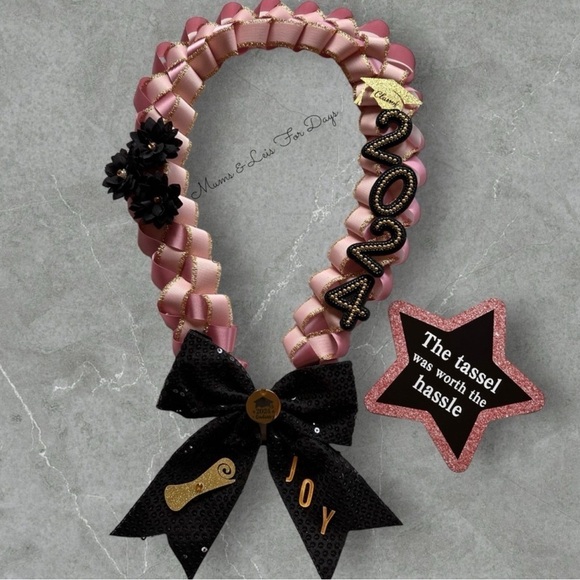 Custom Birthday Lei, Graduation Lei, Birthday Lei 
Money Lei Peach Color Lei - Picture 14 of 17